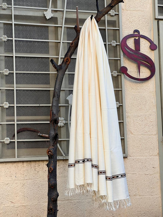 Swati Woolen Shawls - Double Wool | Bold Border | 7/3 DBB