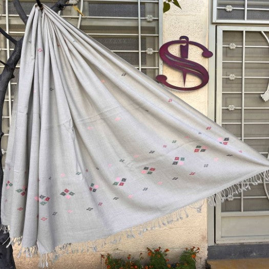 Swati Shawl | Khaddi Embroidery | KKC05