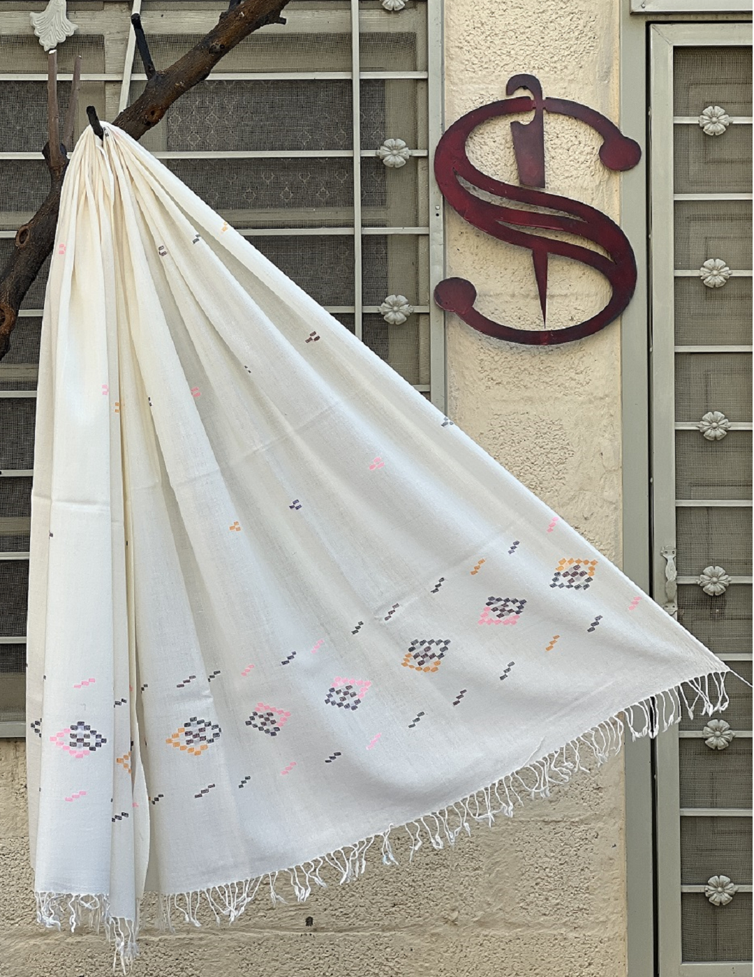 Swati Shawl | Khaddi Embroidery | KKW04