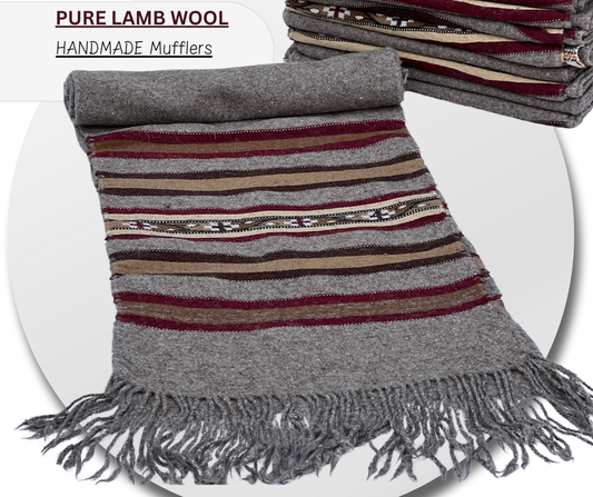 HANDMADE MUFFLERS | PURE LAMB WOOL